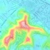 Mapa topográfico cima cerro paraíso, altitude, relevo