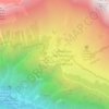 Mapa topográfico Casere Pecol, altitude, relevo