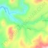 Mapa topográfico Cascada Las Buitreras, altitude, relevo