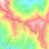 Mapa topográfico Pinguro, altitude, relevo