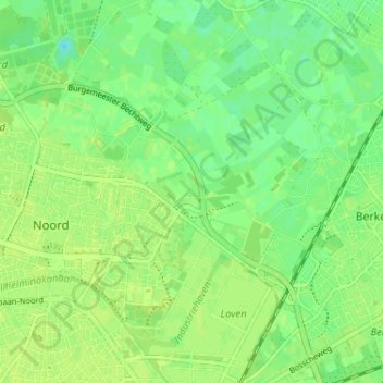 Mapa topográfico Hazennest, altitude, relevo