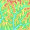 Mapa topográfico Zona, altitude, relevo