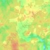 Mapa topográfico La Métairie, altitude, relevo