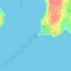 Mapa topográfico Roches Point, altitude, relevo
