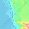 Mapa topográfico Panjang Utara, altitude, relevo