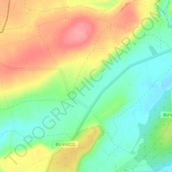 Mapa topográfico Marojales, altitude, relevo