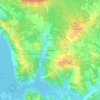 Mapa topográfico Casal Novo, altitude, relevo