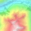 Mapa topográfico Tête du Grand Bois, altitude, relevo
