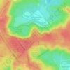 Mapa topográfico Mont Chauvet, altitude, relevo
