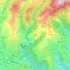 Mapa topográfico Maubeu, altitude, relevo