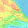 Mapa topográfico La Baie Palmiste, altitude, relevo