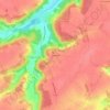 Mapa topográfico Saudreville, altitude, relevo