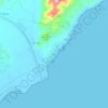 Mapa topográfico Villaricos, altitude, relevo