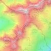 Mapa topográfico Aiguilles Crochues/Sommet S, altitude, relevo