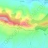 Mapa topográfico Carrascal, altitude, relevo