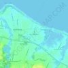 Mapa topográfico North Middletown, altitude, relevo