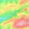 Mapa topográfico Belle Fontaine, altitude, relevo