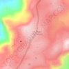 Mapa topográfico Nefas Mewucha, altitude, relevo