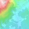 Mapa topográfico Múceres, altitude, relevo