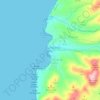 Mapa topográfico Ajuy, altitude, relevo