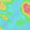 Mapa topográfico Baie des Onze Îles, altitude, relevo