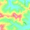 Mapa topográfico Barchi, altitude, relevo