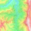Mapa topográfico Hispania, altitude, relevo