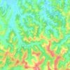 Mapa topográfico Capannile, altitude, relevo