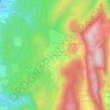 Mapa topográfico Les Allymes, altitude, relevo