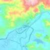 Mapa topográfico Cihuatlán, altitude, relevo