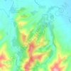 Mapa topográfico Oriolo, altitude, relevo