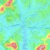 Mapa topográfico Nkolbisson, altitude, relevo