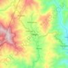 Mapa topográfico Kayapa, altitude, relevo