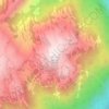 Mapa topográfico Mount Sproatt, altitude, relevo