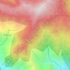 Mapa topográfico El Peru, altitude, relevo