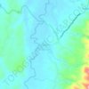 Mapa topográfico Sinobong, altitude, relevo
