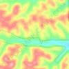 Mapa topográfico Shawnee State Forest, altitude, relevo