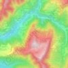 Mapa topográfico Miragolo San Salvatore, altitude, relevo