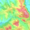 Mapa topográfico Freiria, altitude, relevo