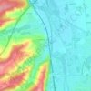 Mapa topográfico Les Colonnes, altitude, relevo