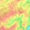 Mapa topográfico Les Portes, altitude, relevo