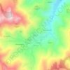 Mapa topográfico Rubino, altitude, relevo