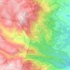 Mapa topográfico El Encinal, altitude, relevo