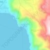 Mapa topográfico Santa Catarina Palopó, altitude, relevo