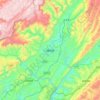 Mapa topográfico Jianshi, altitude, relevo