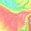 Mapa topográfico Lanise, altitude, relevo