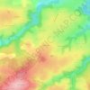 Mapa topográfico Les Bournets, altitude, relevo