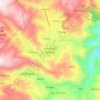 Mapa topográfico San Pedro Soloma, altitude, relevo