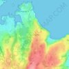 Mapa topográfico La Clarté, altitude, relevo