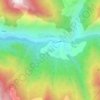 Mapa topográfico Pulga, altitude, relevo
